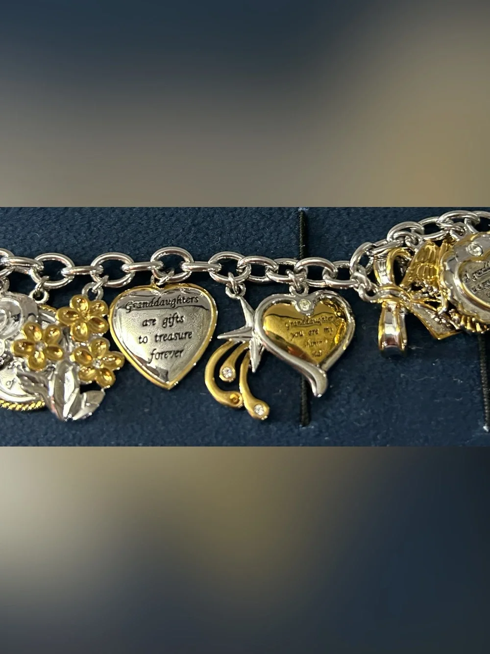 Bradford Exchange “Ultimate Granddaughter” Charm Bracelet
